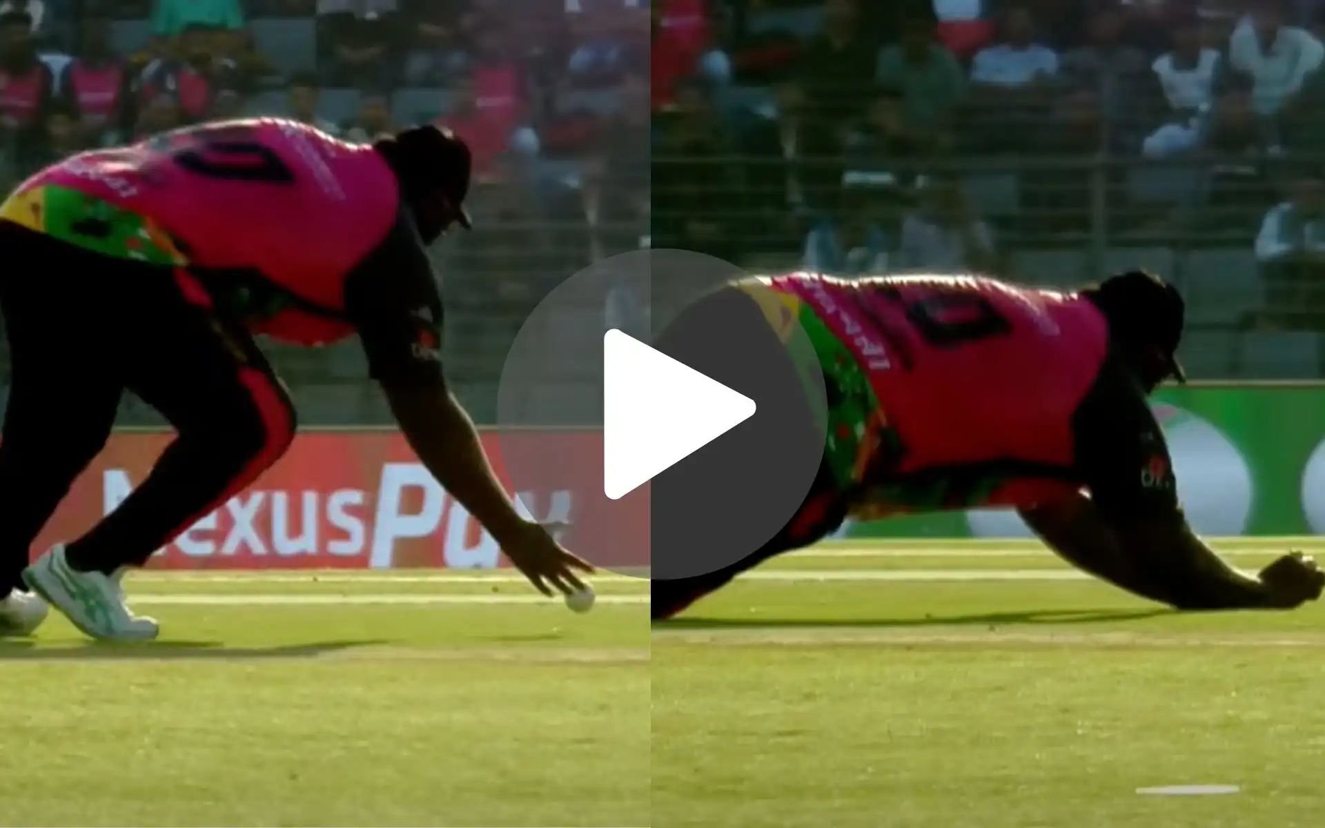 [Watch] Is It Even Real? Big Man Rahkeem Cornwall Makes Stunning Dive To Stop A Single